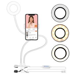 Kit Aro De Luz Led Porta Celular Con Brazo